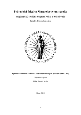 Vyhlazovací Tábor Treblinka Ve Světle Německých Procesů (1964-1970)