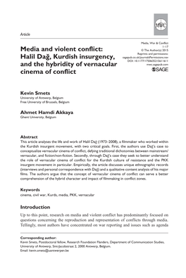 Halil Dağ, Kurdish Insurgency, and the Hybridity Of