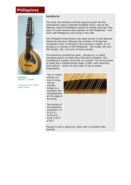 Filipino Stringed Instruments