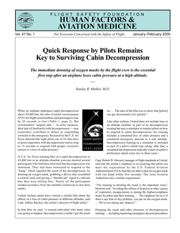 Human Factors & Aviation Medicine January-February 2000