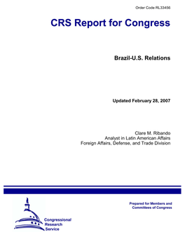 Brazil-U.S. Relations