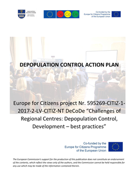 DEPOPULATION CONTROL ACTION PLAN Europe for Citizens Project Nr
