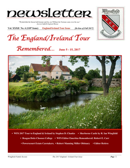 The England/Ireland Tour