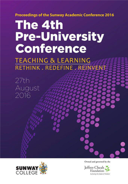 The 4Th Pre-University Conference