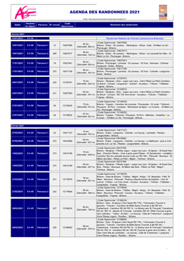 Calendrier 2021