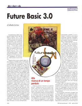 Future Basic 3.0 Di Raffaello De Masi