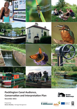 Pocklington Canal Audience, Conservation and Interpretation Plan December 2011
