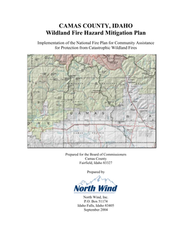 CAMAS COUNTY, IDAHO Wildland Fire Hazard Mitigation Plan