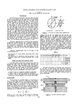 Technical Developments for an Antiproton Collector at Cern