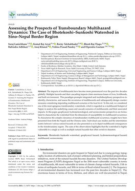 The Case of Bhotekoshi–Sunkoshi Watershed in Sino–Nepal Border Region