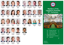 Members of the Legislative Assembly 57Th Parliament