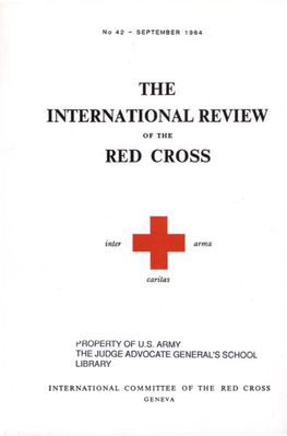 International Review of the Red Cross, September 1964, Fourth Year