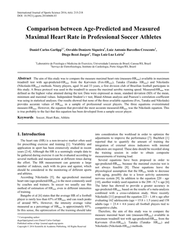 Soccer, Heart Rate, Athlets