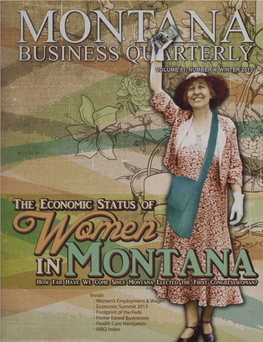 Montana Business Quarterly, Winter 2013