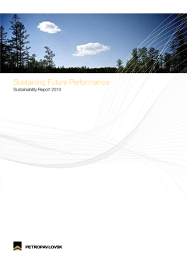 Sustaining Future Performance Sustainability Report 2010 Company at a Glance