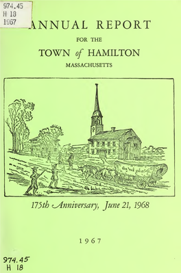 Town of Hamilton Annual Report