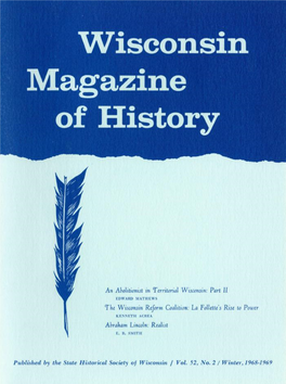 Wisconsin Magazine of History