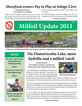 Milfoil Update 2011