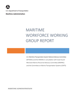 Maritime Workforce Working Group Report