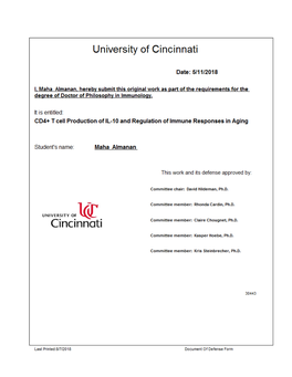 CD4+ T Cell Production of IL-10 and Regulation of Immune Responses in Aging