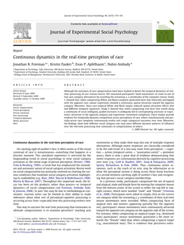 Continuous Dynamics in the Real-Time Perception of Race