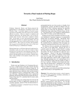 Towards a Final Analysis of Pairing Heaps