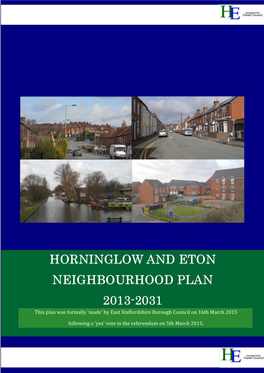 Horninglow and Eton Submission Neighbourhood Development Plan