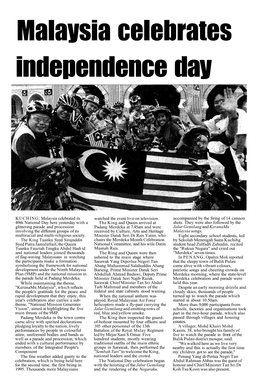 Malaysia Celebrates Independence Day