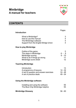 Minibridge Manual for Teachers July2011