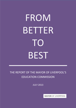 The Report of the Mayor of Liverpool's Education