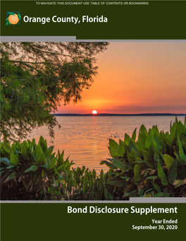 Bond Disclosure Supplement Year Ended September 30, 2020