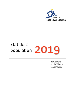 Etat De La Population 2019
