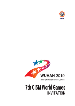 7Th CISM World Games INVITATION WUHAN CHINA 2019 1