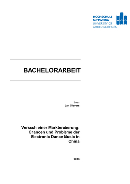 Bachelorarbeit