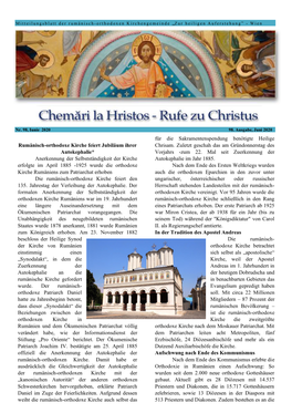 Revista Chemări La Hristos, Nr. 98 / 2020