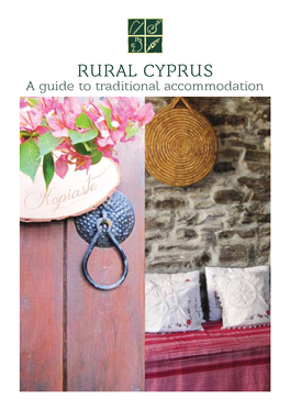 Rural Cyprus: a Guide to Traditional Accommodation