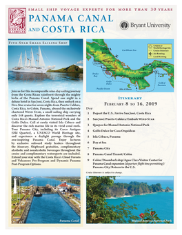 Panama Canal and Costa Rica