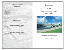 Celebration of the 50Th Anniversary of IBM Boca Raton