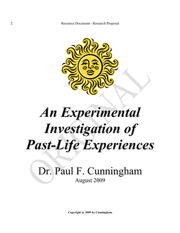 An Experimental Investigation of Past-Life Experiences