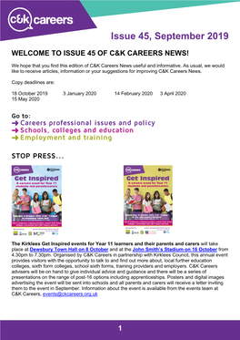 C&K Careers Newsletter