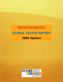 RENEWABLES GLOBAL STATUS REPORT 2006 Update