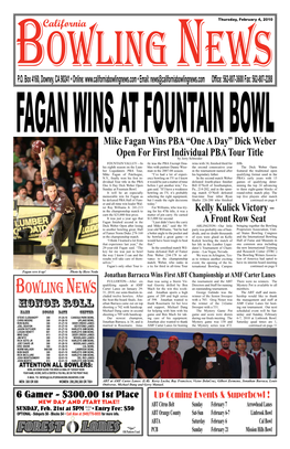 California Bowling News