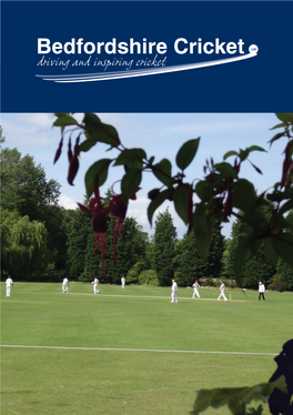 Bedfordshire Cricket Ltd Driving and Inspiring Cricket Our Vision to Drive and Inspire Cricket