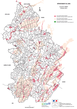 DÉPARTEMENT DU JURA Inventaire ZNIEFF 6 Février 2015