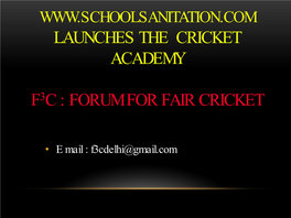 Cricket Academy