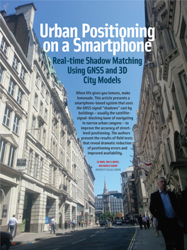 Urban Positioning on a Smartphone Real-Time Shadow Matching Using GNSS and 3D City Models