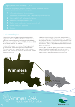 Wimmera CMA Recruitment Information