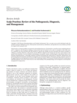 Scalp Pruritus: Review of the Pathogenesis, Diagnosis, and Management