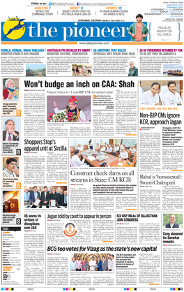 Won't Budge an Inch on CAA: Shah