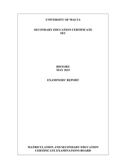 SEC ENVIRONMENTAL STUDIES REPORT 2006 Paper 1 Theme 1 and 2 Only